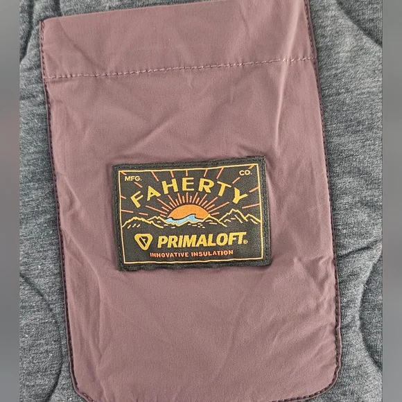 Faherty Horizon series Brown Quilted oversize Jacket size XS/ S - Picture 11 of 16